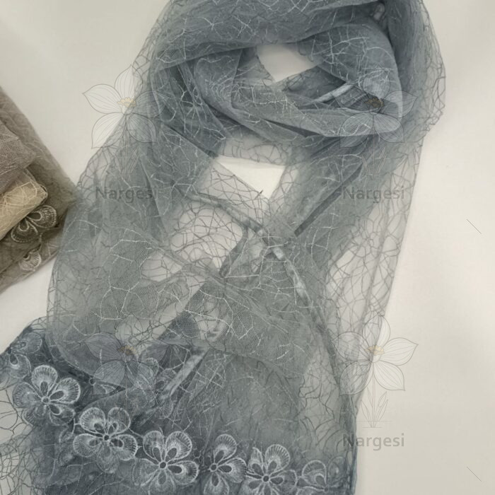 شال حریر طرح گل